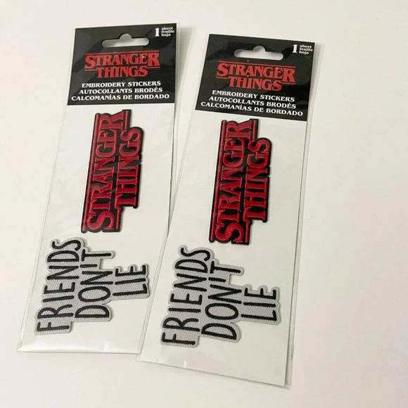 Lot of 2 Stranger Things Embroidery Stickers - Picture 15 of 15